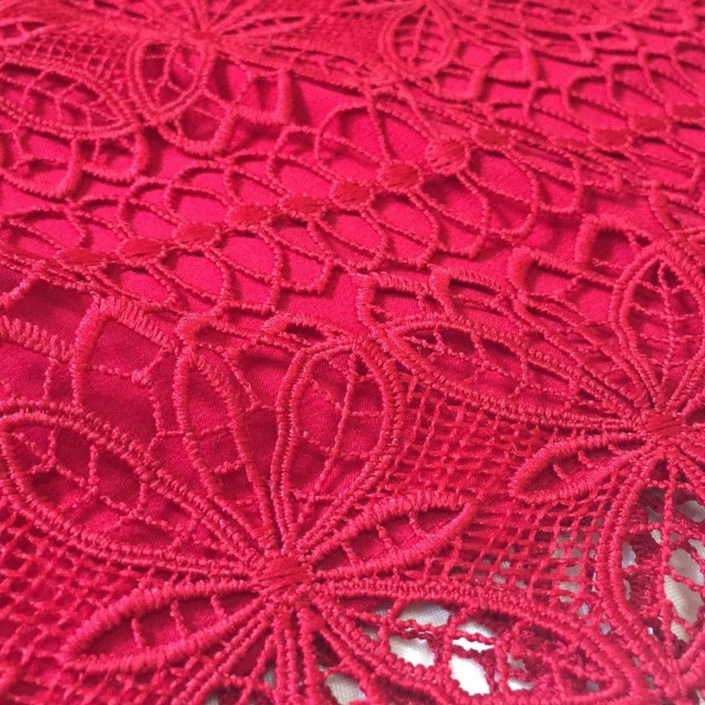 Talbots Floral Lace Overlay Top - Picture 12 of 16